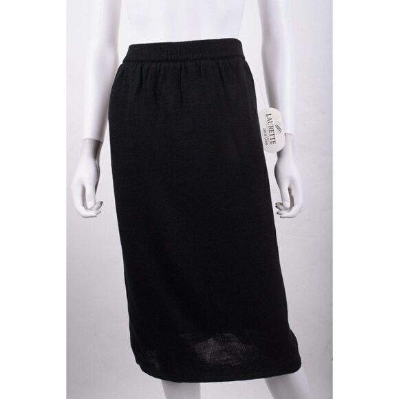 Laurette Par le chois Womens Knit Midi Skirt Cardigan Sweater 3pc M Black NWT - Picture 14 of 16